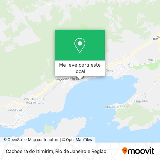 Cachoeira do Itimirim mapa