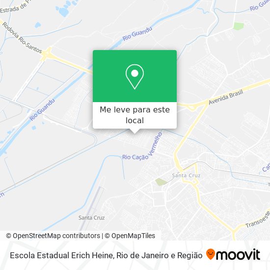 Escola Estadual Erich Heine mapa