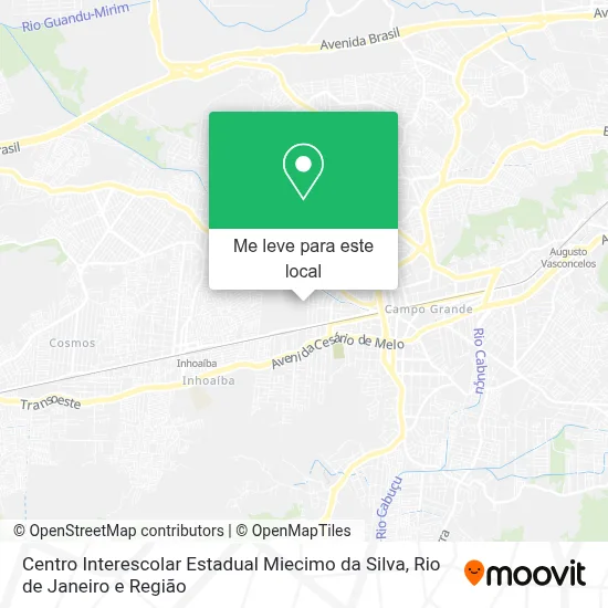 Centro Interescolar Estadual Miecimo da Silva mapa