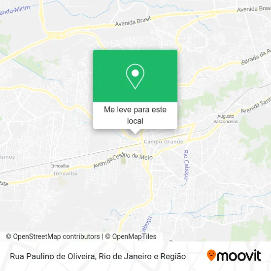 Rua Paulino de Oliveira mapa