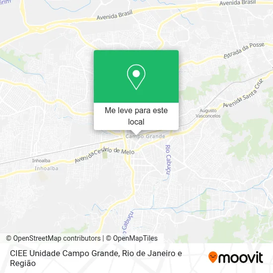 CIEE Unidade Campo Grande mapa