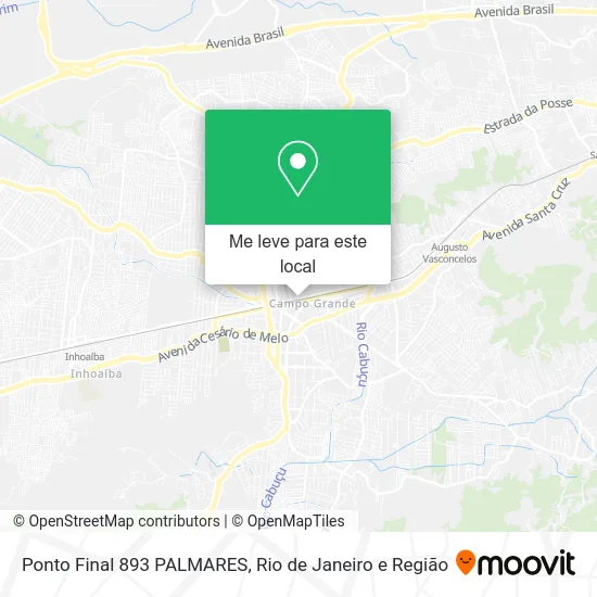 Ponto Final 893 PALMARES mapa