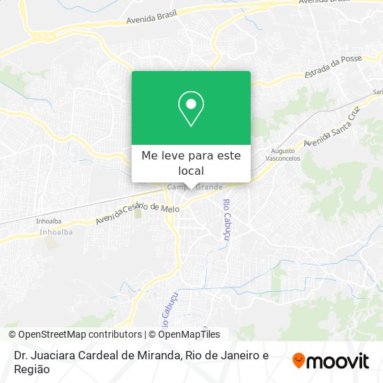 Dr. Juaciara Cardeal de Miranda mapa