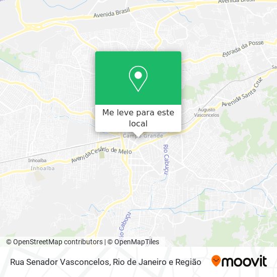 Rua Senador Vasconcelos mapa