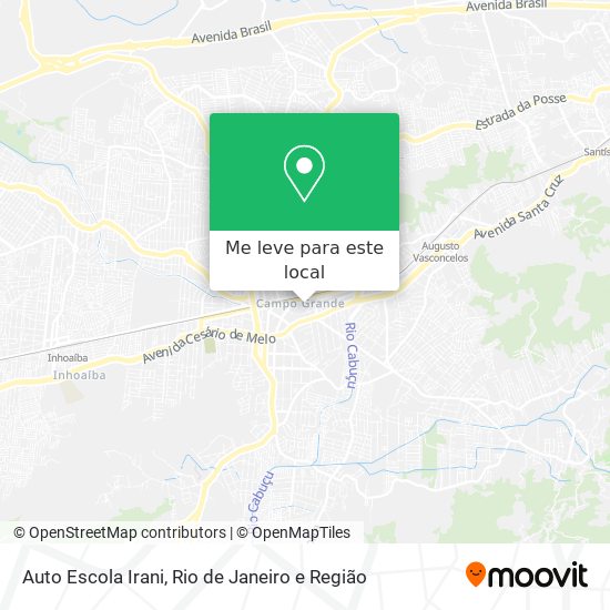 Auto Escola Irani mapa