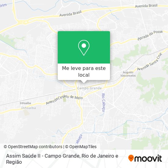 Assim Saúde II - Campo Grande mapa