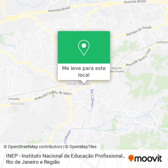 INEP - Instituto Nacional de Educação Profissional. mapa