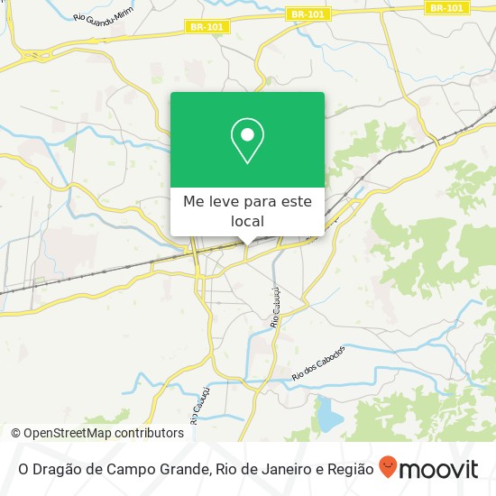 O Dragão de Campo Grande mapa