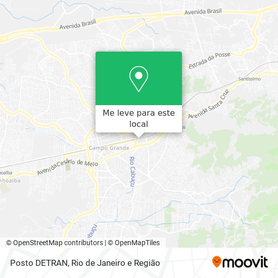 Posto DETRAN mapa