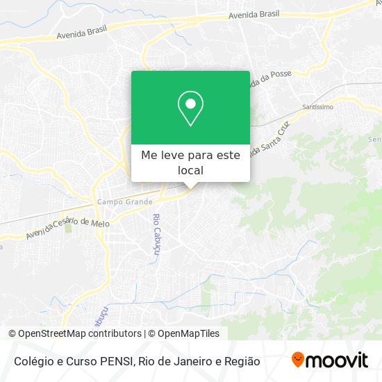 Colégio e Curso PENSI mapa