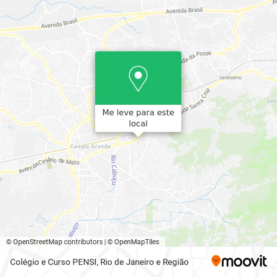 Colégio e Curso PENSI mapa