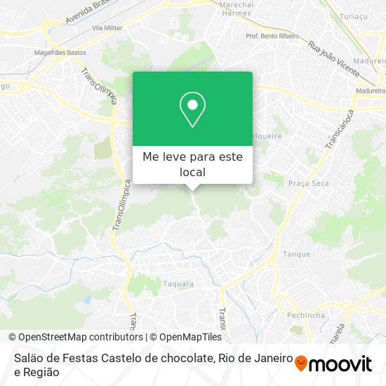 Saläo de Festas Castelo de chocolate mapa