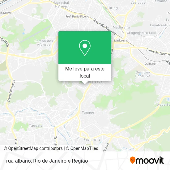 rua albano mapa