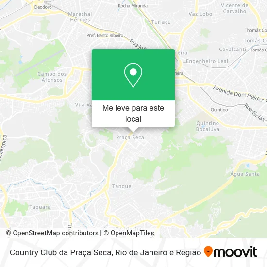 Country Club da Praça Seca mapa