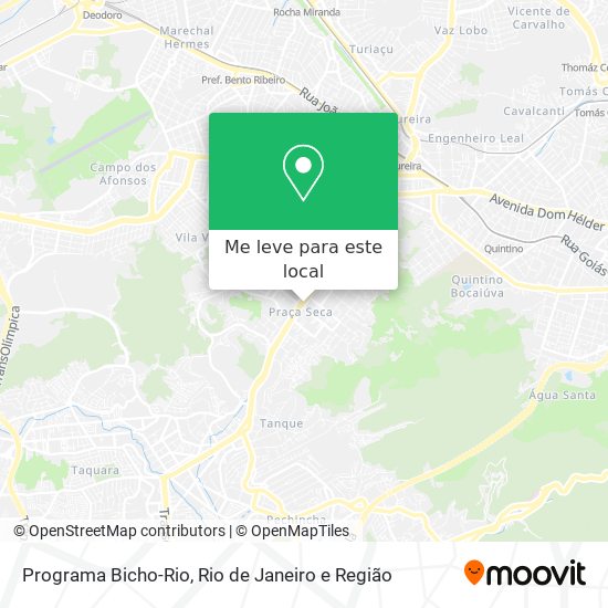 Programa Bicho-Rio mapa