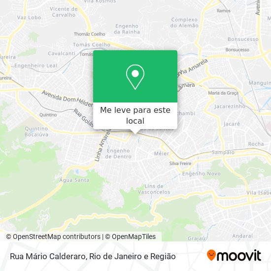 Rua Mário Calderaro mapa