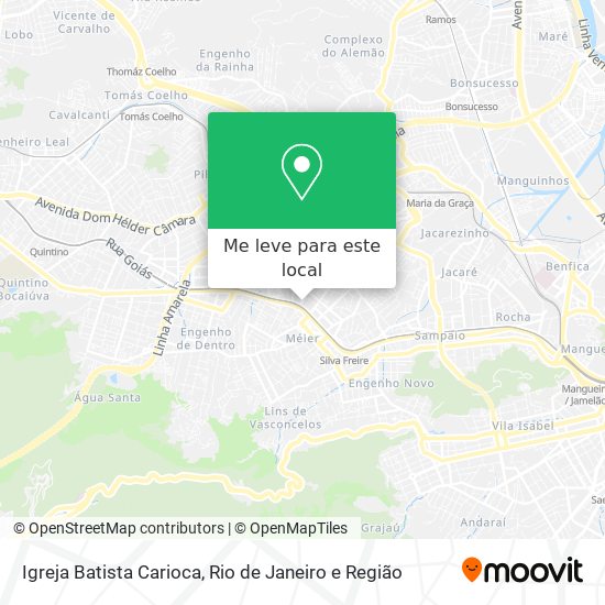 Igreja Batista Carioca mapa