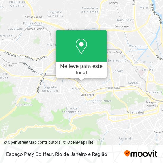 Espaço Paty Coiffeur mapa