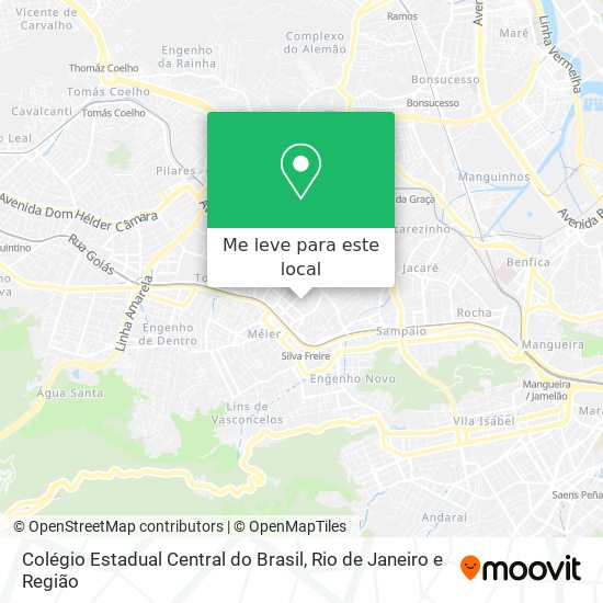 Colégio Estadual Central do Brasil mapa
