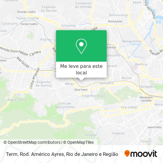 Term. Rod. Américo Ayres mapa