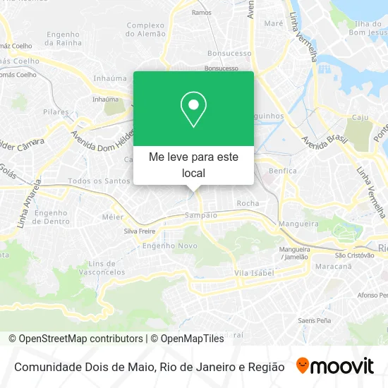 Comunidade Dois de Maio mapa