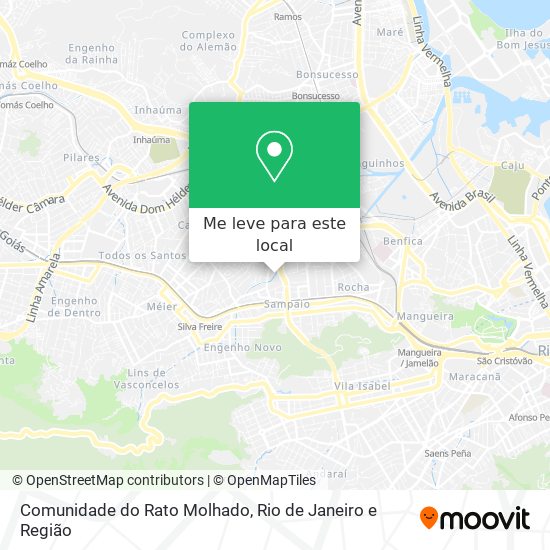 Comunidade do Rato Molhado mapa