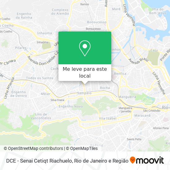 DCE - Senai Cetiqt Riachuelo mapa
