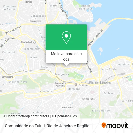 Comunidade do Tuiuti mapa