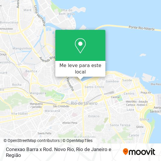 Conexao Barra x Rod. Novo Rio mapa