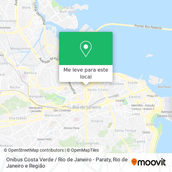 Onibus Costa Verde / Rio de Janeiro - Paraty mapa