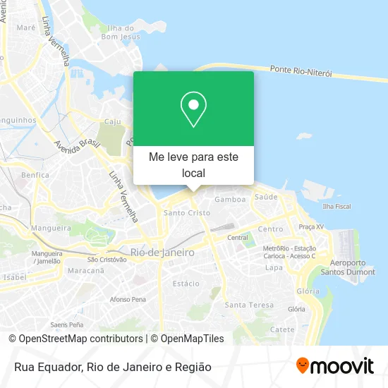 Rua Equador mapa