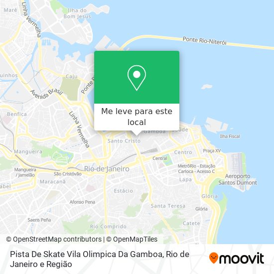 Pista De Skate Vila Olimpica Da Gamboa mapa