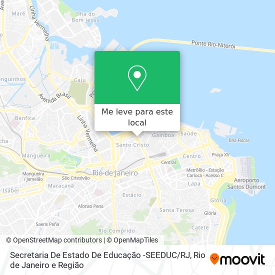 Secretaria De Estado De Educação -SEEDUC / RJ mapa