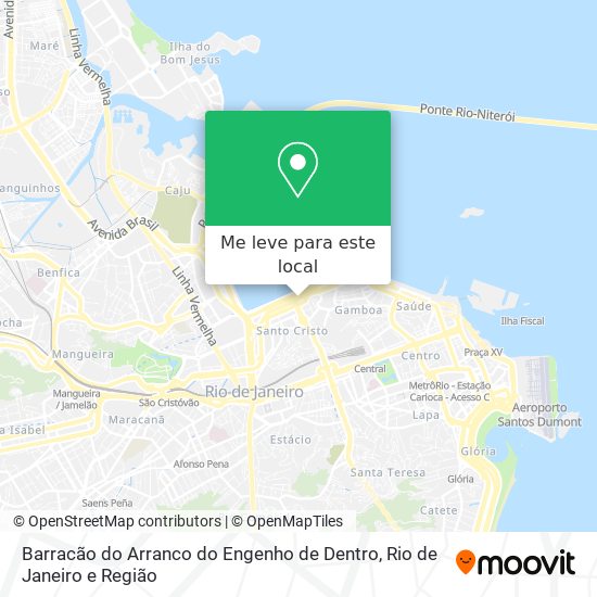 Barracão do Arranco do Engenho de Dentro mapa