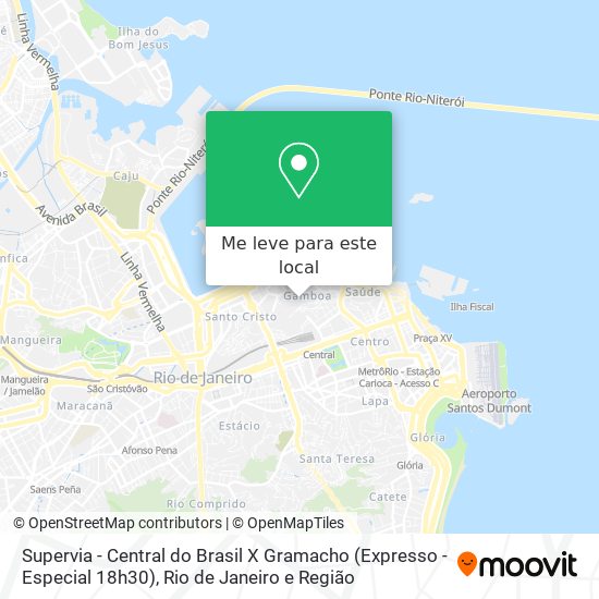 Supervia - Central do Brasil X Gramacho (Expresso - Especial 18h30) mapa