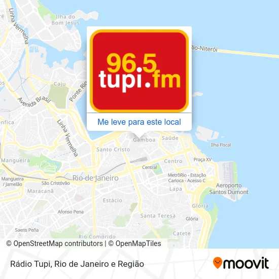 Rádio Tupi mapa