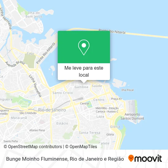 Bunge Moinho Fluminense mapa