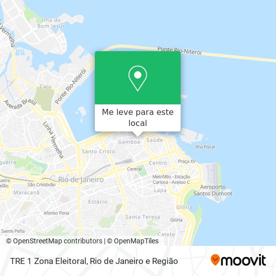 TRE 1 Zona Eleitoral mapa