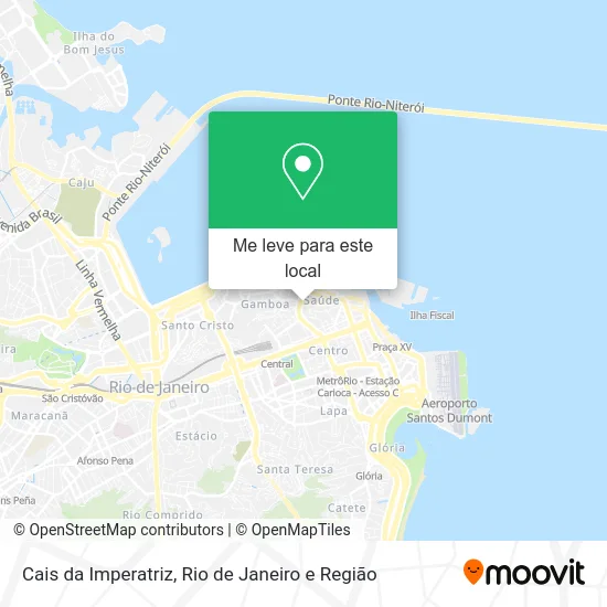 Cais da Imperatriz mapa