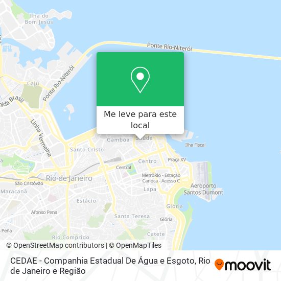 CEDAE - Companhia Estadual De Água e Esgoto mapa