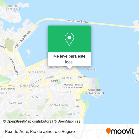 Rua do Acre mapa