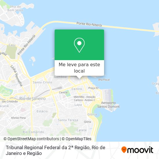 Tribunal Regional Federal da 2ª Região mapa