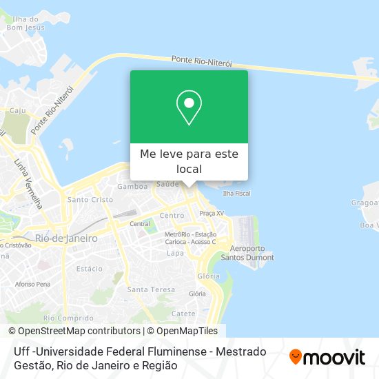 Uff -Universidade Federal Fluminense - Mestrado Gestão mapa
