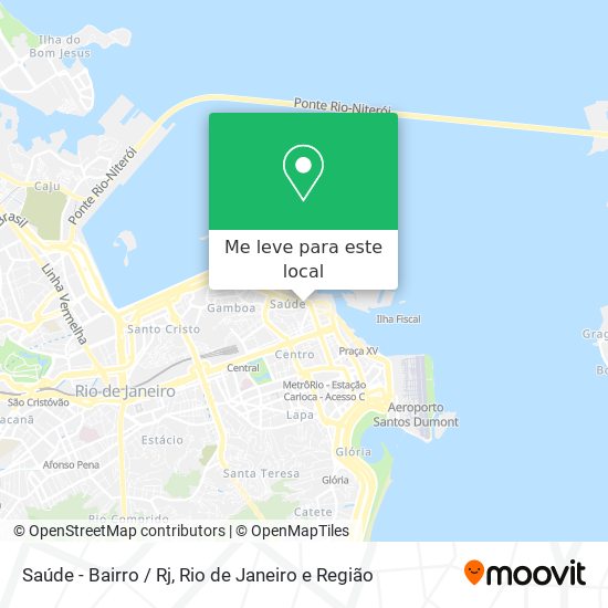 Saúde - Bairro / Rj mapa