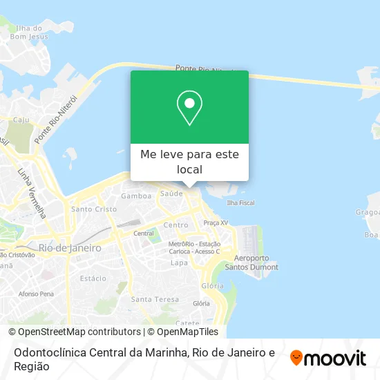 Odontoclínica Central da Marinha mapa