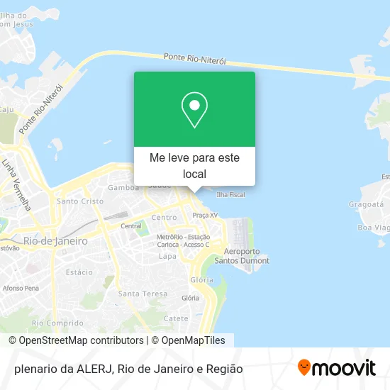 plenario da ALERJ mapa