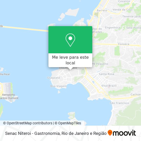 Senac Niteroi - Gastronomia mapa