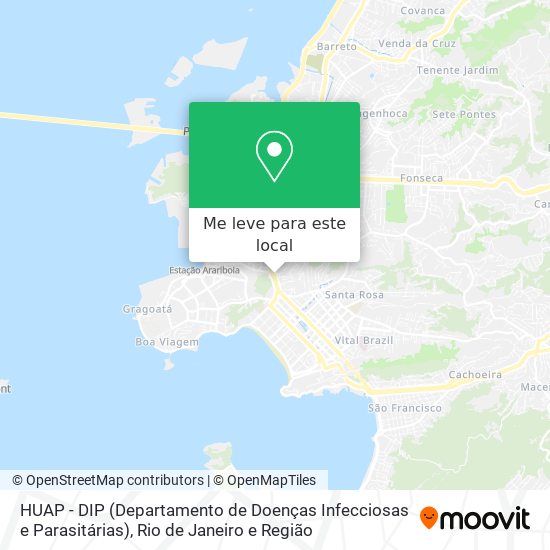 HUAP - DIP (Departamento de Doenças Infecciosas e Parasitárias) mapa