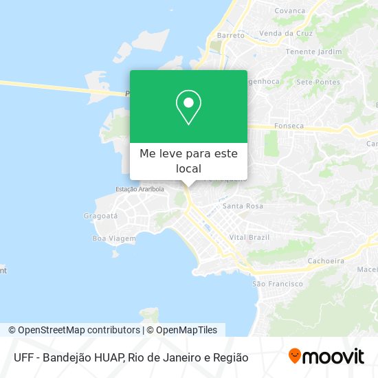 UFF - Bandejão HUAP mapa