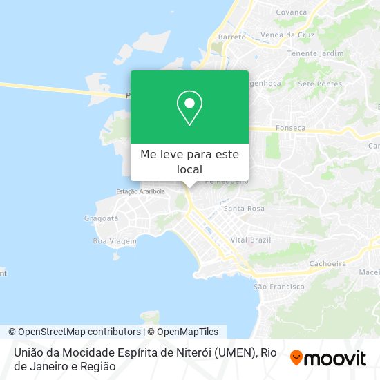 União da Mocidade Espírita de Niterói (UMEN) mapa